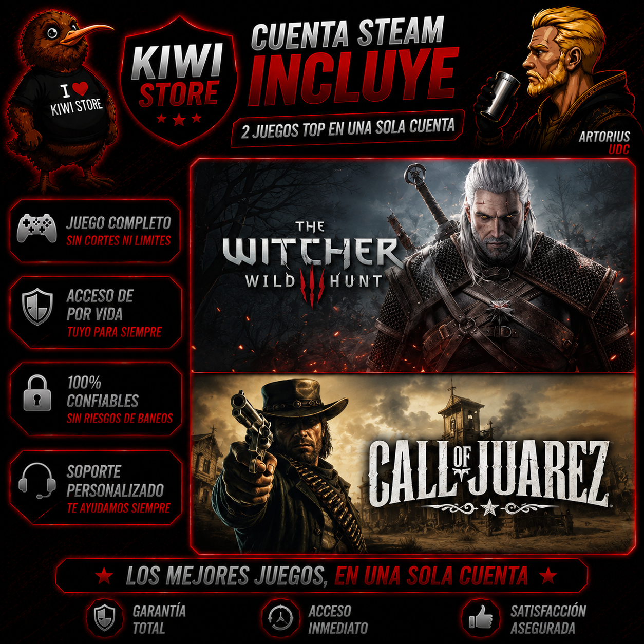 STEAM ACC VENDIDAS