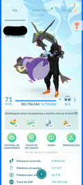 POKEMON GO NIVEL 71 | XP PARA LVL 80 | 37M POLVO ESTELAR  | 14700 MONEDAS