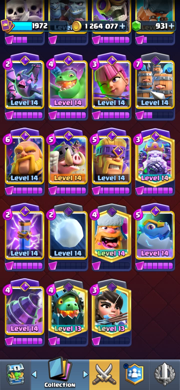 CLASH ROYALE | 1972 CARDS | 4 CAMPEONES | 31 EVOS