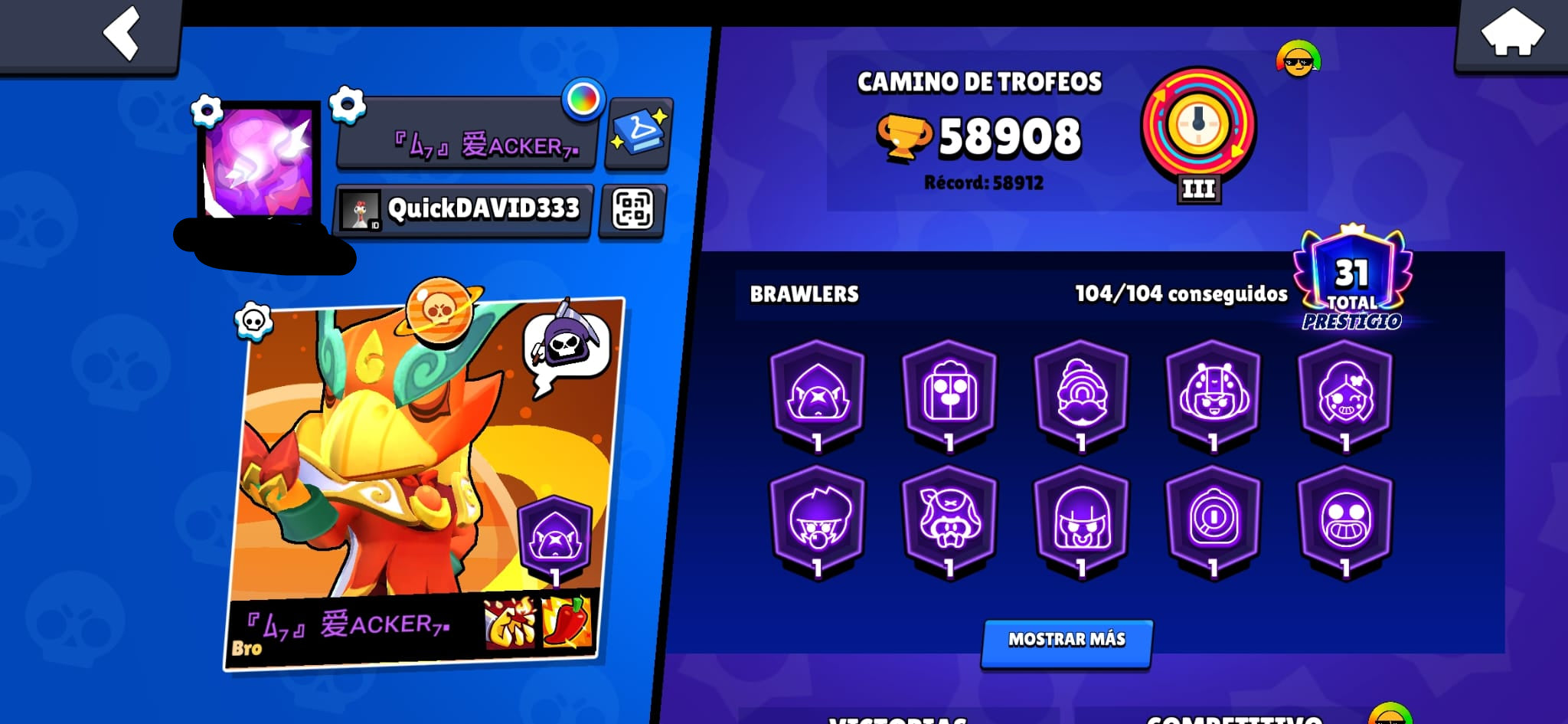 BRAWL STARS 60K COPAS